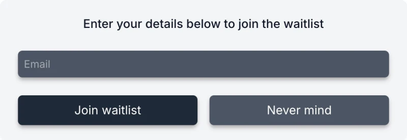 Mini App - Waitlist